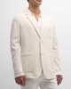 Men's Silk-Cotton Knit Blazer