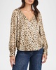 Sandra Leopard Blouse