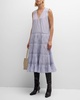 Wallis Sleeveless Smocked Midi Dress