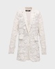 Kehlani Notched-Lapel Floral Lace Jacket