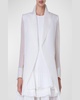 Teodore Silk Gauze Oversize Blazer Jacket