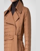 Kody Techno Taffeta Quilted Trench Coat