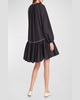 Emile Ruched Trapeze Dress