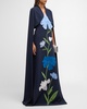 Floor-Length Cape Bolero Jacket