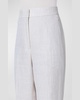 Carl Linen Herringbone Straight-Leg Pants