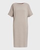 Plus Size Chieti Pleated Jersey T-Shirt Dress