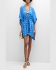 Zelma Embroidered Caftan Coverup