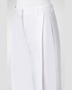 Flori Pleated Straight-Leg Ankle Linen Pants