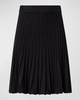 Merino Wool Reverse Ribbed Knit Skirt