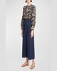 Emery Wide-Leg Cropped Cotton Pant