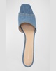 Ellen Denim Cork Wedge Sandals