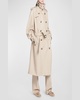 Dewey Belted Luxury Cotton-Silk Trench Coat