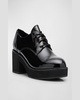 Judd Patent Leather Block-Heel Oxfords 