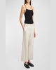 Amara Cotton Twill Suiting Cropped Pants 