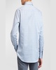 Men's Cotton Grid Check Sport Shirt