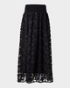 Star Embroidered Midi Skirt