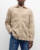 Men's Wool-Cashmere Plaid Overshirt