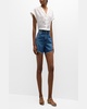 Ellis Mid-Rise Denim Shorts