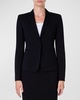 Wool Jersey Tailored Blazer Jacket