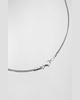 Men's Silver Wheat Chain Necklace, 20"L