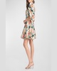 Dolce Floral-Print Empire Mini Dress