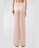 Tavia High-Rise Wide-Leg Satin Pants