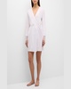 Melissa Lace-Trim Cotton Robe