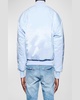 Men's Satin Bomber Jacket