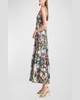 Giorno Tiered Floral-Print Maxi Dress