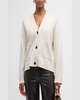 Lindi Wool Cashmere V-Neck Cardigan 