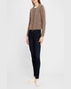 Crewneck Mohair-Wool Cardigan