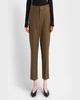 Doyle Cashmere Flannel Straight-Leg Ankle Trousers