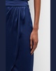 Zula Draped Satin Skirt