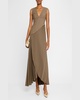 Fairfield V-Neck Pleated Maxi Dress