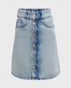 Ms. Louisiana Mid-Thigh Button-Front Denim Skirt