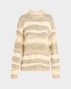 Francie Striped Crewneck Cotton Knit Sweater