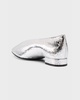 Rebecca Cracked Metallic Ballerina Flats