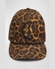 Men's Mooncrest Canvas Leopard 50s Baseball Cap