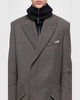 Men’s Melange Wool Asymmetric Blazer