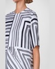 Lizzis Lines Print  Silk Twill Blouse