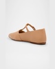 Lola Lambskin T-strap Ballerina Flats