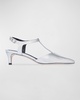 Malta Metallic T-Strap Pumps