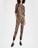 Giles Leopard-Print Pants