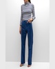 Dylan High Rise Straight-Leg Coated Jeans