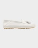 Leather Tassel Moccasin Driver Loafers