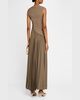 Fairfield V-Neck Pleated Maxi Dress