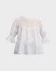 Sol Puff-Sleeve Eyelet Top