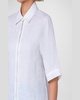 Linen Voile Collared Boxy Shirt