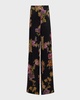 Isaiah Floral-Print Straight-Leg Pants