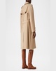 Clive Double-Breasted Belted Drill Wool Trench Coat